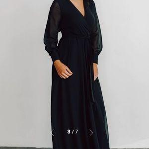 Beautiful Black Bridesmaid dress, never worn and still in package.